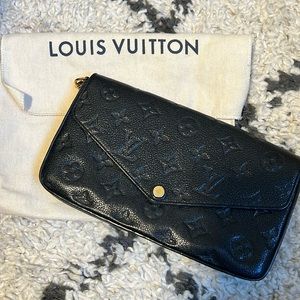 Authentic Pre loved. Black Empreinte Felicie Pouchette.